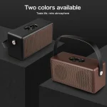 D30 Portable Subwoofer Wooden Bluetooth 4.2 Speaker, Support TF Card & 3.5mm AUX & U Disk Play - Image 14