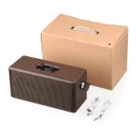 D30 Portable Subwoofer Wooden Bluetooth 4.2 Speaker, Support TF Card & 3.5mm AUX & U Disk Play - Image 4
