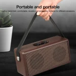 D30 Portable Subwoofer Wooden Bluetooth 4.2 Speaker, Support TF Card & 3.5mm AUX & U Disk Play - Image 9