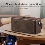 D30 Portable Subwoofer Wooden Bluetooth 4.2 Speaker, Support TF Card & 3.5mm AUX & U Disk Play - Image 10