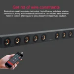 D90 Subwoofer Wooden Bluetooth 4.2 Speaker with Remote Control, Support TF Card & 3.5mm AUX Coaxial & Optical Fiber & U Disk, D90+ Subwoofer - Image 10