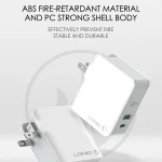 LDNIO A4403C 30W PD + Auto-id Foldable Fast Travel Charger with 1m USB-C / Type-C Cable, AU Plug, with Type-C Cable, 30W with Type-C Cable - Image 4