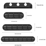 QS-357 3 PCS Desktop Charging Data Cable Organizer Winder Set - Image 4