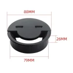 80mm Desktop Outlet USB Cable Wire Hole Cover Round Winder Holder - Image 3
