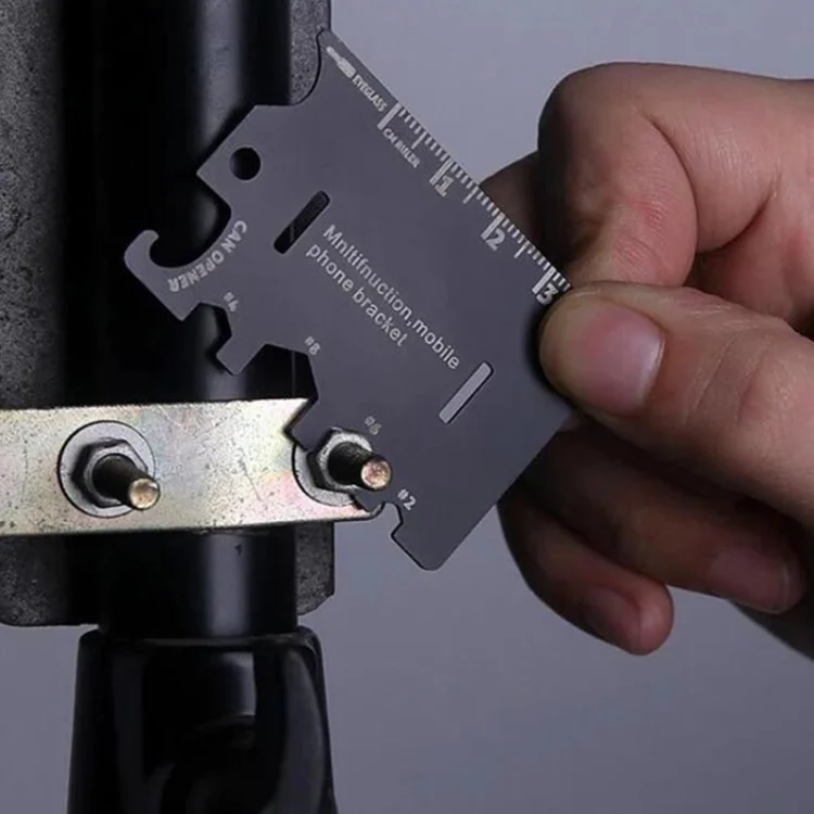 HC0115_7.webp Multi-function Folding Stainless Steel Tool Card Bottle Opener Phone Holder - Image 8