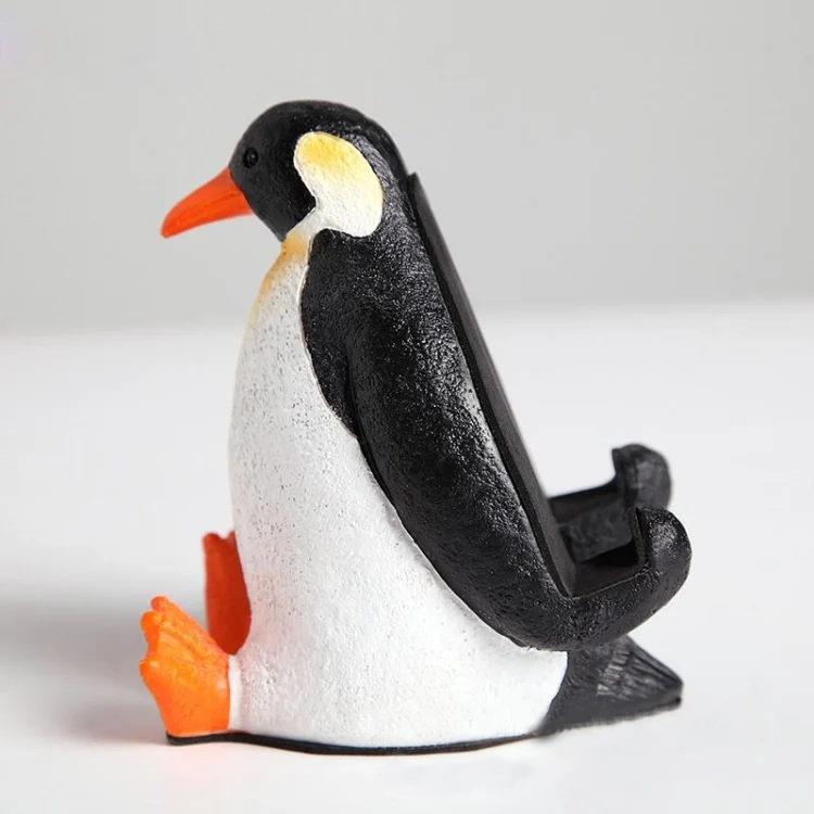 HC3647_3.webp Keepwood KW-0142 Penguin Shape Creative Universal Desktop Tablet Holder Bracket - Image 4