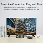 9572A USB Power Supply USB-C/Type-C to HDMI 4K Aluminum Alloy Cable, Length: 1.8m, 9572A - Image 6