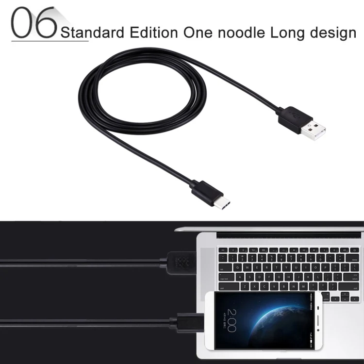 HWL-1020B_8.webp HAWEEL 1m USB-C / Type-C to USB 2.0 Data & Charging Cable, Type-C 1m - Image 9