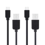 2 PCS HAWEEL 1m High Speed Micro USB to USB Data Sync Charging Cable  Kits For Galaxy, Huawei, Xiaomi, LG, HTC and other Smart Phones - Image 3