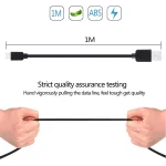 2 PCS HAWEEL 1m High Speed Micro USB to USB Data Sync Charging Cable  Kits For Galaxy, Huawei, Xiaomi, LG, HTC and other Smart Phones - Image 5