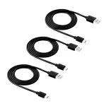3 PCS HAWEEL 1m High Speed Micro USB to USB Data Sync Charging Cable Kits For Galaxy, Huawei, Xiaomi, LG, HTC and other Smart Phones - Image 2