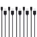 5 PCS HAWEEL 1m High Speed Micro USB to USB Data Sync Charging Cable Kits, For Samsung, Huawei, Xiaomi, LG, HTC and other Smartphones