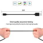4 PCS HAWEEL 1m High Speed 8 pin to USB Sync and Charging Cable Kit for iPhone, iPad(Black) - Image 5
