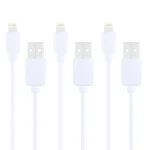 3 PCS HAWEEL 1m High Speed 8 pin to USB Sync and Charging Cable Kit for iPhone, iPad(White)