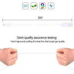 3 PCS HAWEEL 1m High Speed 8 pin to USB Sync and Charging Cable Kit for iPhone, iPad(White) - Image 5