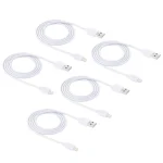 5 PCS HAWEEL 1m High Speed 8 pin to USB Sync and Charging Cable Kit for iPhone, iPad(White) - Image 2