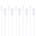 5 PCS HAWEEL 1m High Speed 8 pin to USB Sync and Charging Cable Kit for iPhone, iPad(White) - Image 3