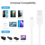 HAWEEL 2m USB-C / Type-C to USB 2.0 Data & Charging Cable, Type-C 2m - Image 5