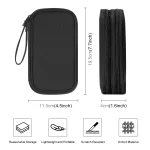 HAWEEL Electronic Organizer Double Layers Storage Bag for Cables, Charger, Power Bank, Phones, Earphones, Double Layers Organizer - Image 3