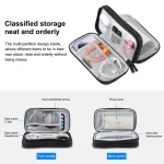 HAWEEL Electronic Organizer Double Layers Storage Bag for Cables, Charger, Power Bank, Phones, Earphones, Double Layers Organizer - Image 7