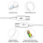 HAWEEL 25W 3A Type-C / USB-C to Type-C / USB-C PD Fast Charging Data Cable, Length: 2m - Image 4
