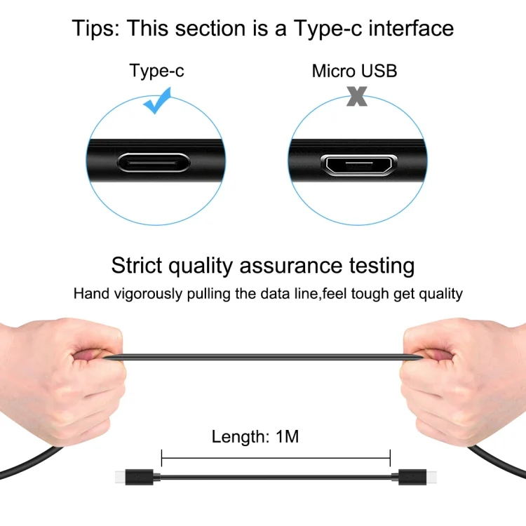 HWL4041_3.webp HAWEEL 1m 25W 3A Type-C / USB-C to Type-C / USB-C Fast Charging Data Cable with OTG - Image 4