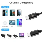 HAWEEL 1m 25W 3A Type-C / USB-C to Type-C / USB-C Fast Charging Data Cable with OTG - Image 5