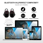 BTH-V5 DSP Noise Cancelling Earbuds Sports Wireless Bluetooth V5.0  Headset with Charging Case, Compatible with iPhone and Android - Image 4