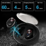 BTH-V5 DSP Noise Cancelling Earbuds Sports Wireless Bluetooth V5.0  Headset with Charging Case, Compatible with iPhone and Android - Image 5