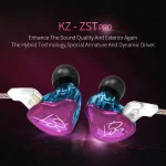 KZ ZST Circle Iron In-ear Mega Bass MP3 Dual Unit Earphone without Microphone - Image 7
