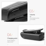 Fineblue F910 CSR4.1 Retractable Cable Caller Vibration Reminder Anti-theft Bluetooth Headset - Image 14