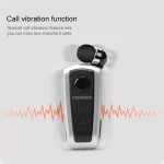 Fineblue F910 CSR4.1 Retractable Cable Caller Vibration Reminder Anti-theft Bluetooth Headset - Image 9