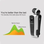 Fineblue F910 CSR4.1 Retractable Cable Caller Vibration Reminder Anti-theft Bluetooth Headset - Image 10