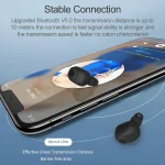 Q1 TWS Bluetooth 5.0 Binaural Stereo Wireless Sports Bluetooth Earphone - Image 11