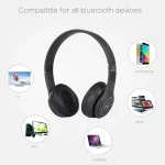 P47 Foldable Wireless Bluetooth Headphone with 3.5mm Audio Jack, Support MP3 / Call, P47 Black, P47 Blue, P47 Red, P47 White, P47 Green - Image 8
