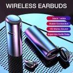 V21 Mini Single Ear Stereo Bluetooth V5.0 Wireless Earphones with Charging Box - Image 11