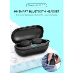 H6 TWS Bluetooth 5.0 Wireless Bluetooth Earphone with Digital Display & Charging Box, Support for Siri & HD Calls - Image 3