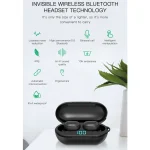 H6 TWS Bluetooth 5.0 Wireless Bluetooth Earphone with Digital Display & Charging Box, Support for Siri & HD Calls - Image 4