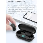 H6 TWS Bluetooth 5.0 Wireless Bluetooth Earphone with Digital Display & Charging Box, Support for Siri & HD Calls - Image 6