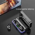 W12 IPX6 Waterproof Bluetooth 5.0 Touch Wireless Bluetooth Earphone with Charging Box, Support Power Digital Display & Breathing Light Bar & HD Call & Power Bank, W12 - Image 8