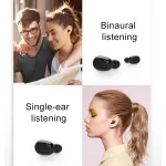 L-21 9D Sound Effects Bluetooth 5.0 Touch Wireless Bluetooth Earphone with Charging Box, Support HD Call, L-21 - Image 12