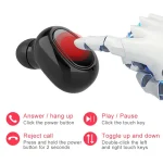 L-21 9D Sound Effects Bluetooth 5.0 Touch Wireless Bluetooth Earphone with Charging Box, Support HD Call, L-21 - Image 7