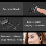 TWS-4 IPX5 Waterproof Bluetooth 5.0 Touch Wireless Bluetooth Earphone with Charging Box, Support HD Call & Voice Prompts, TWS-4 - Image 6