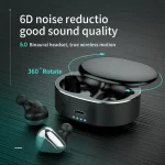 T50 6D Noise Cancelling Bluetooth V5.0 Wireless Bluetooth Headphone, Support Binaural Calls - Image 12