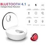 X7 Bluetooth 4.1 Mini Invisible Wireless Sports Bluetooth Earphone with Charging Box - Image 6