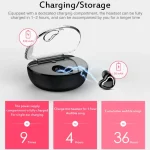 X7 Bluetooth 4.1 Mini Invisible Wireless Sports Bluetooth Earphone with Charging Box - Image 7