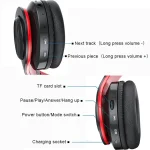 B39 Wireless Bluetooth V5.0 Headset, B39 (Red), B39 (White), B39 (Blue), B39 (Black Red), B39 (Black) - Image 6