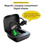 Q83 Wireless Ear-mounted Sports Bluetooth Earphone with Charging Box, Supports Three-screen LED Power Display & Power Bank - Image 5