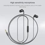 awei PC-6 Mini Stereo In-ear Wired Headset with Microphone - Image 4