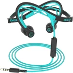 Mucro ML233 Foldable Wired Running Sports Headphones Night Neckband In-Ear Stereo Earphones, Cable Length: 1.2m, ML233 (Blue) - Image 3